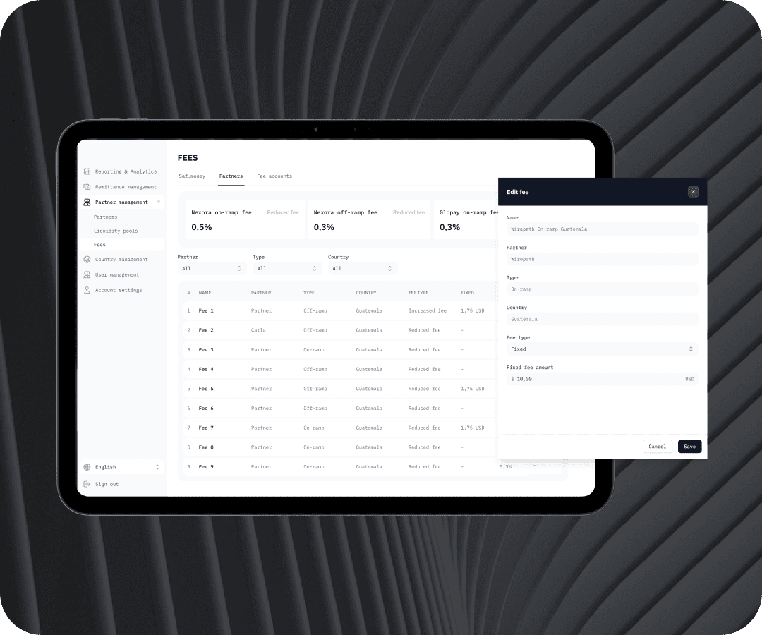 Fiat-Crypto Cross-Border Instant Transactions Platform