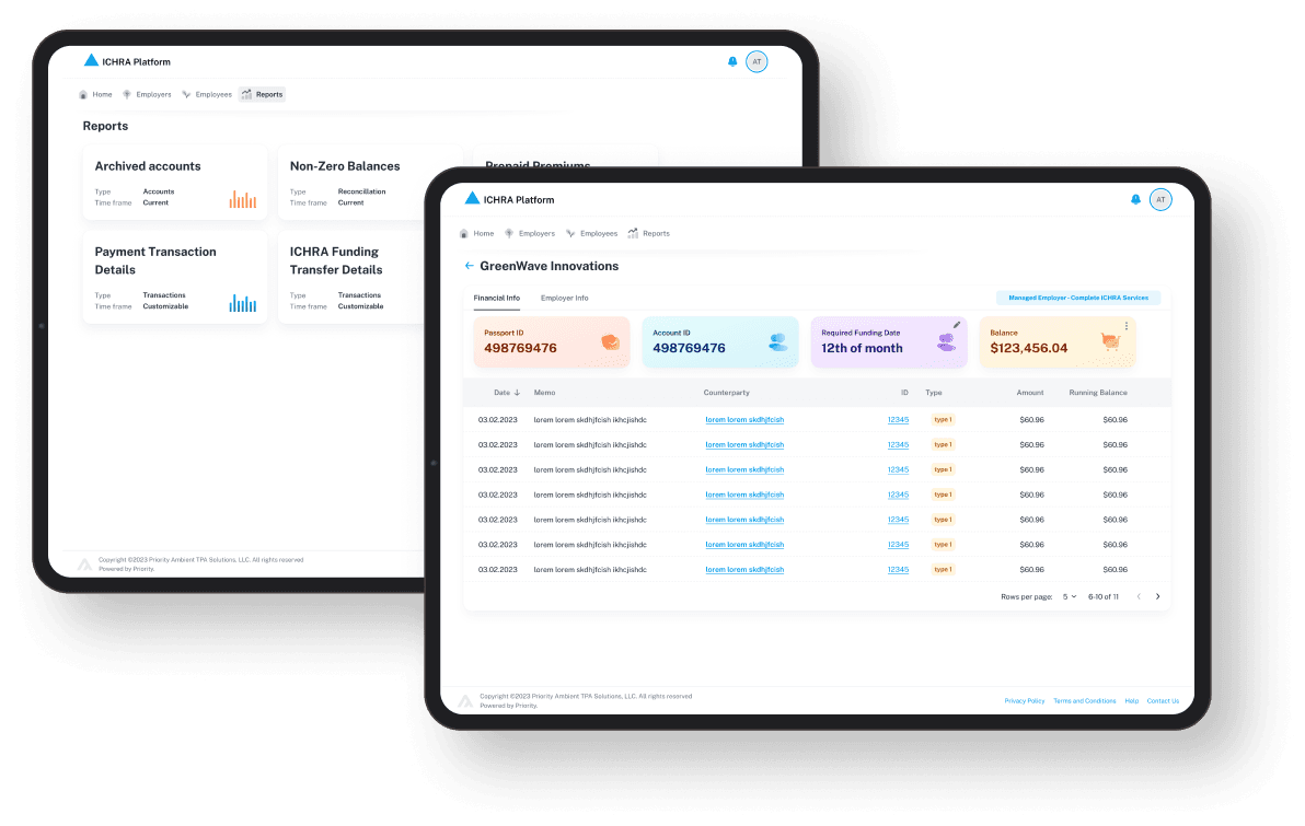 ICHRA Setup and Administration Platform Development